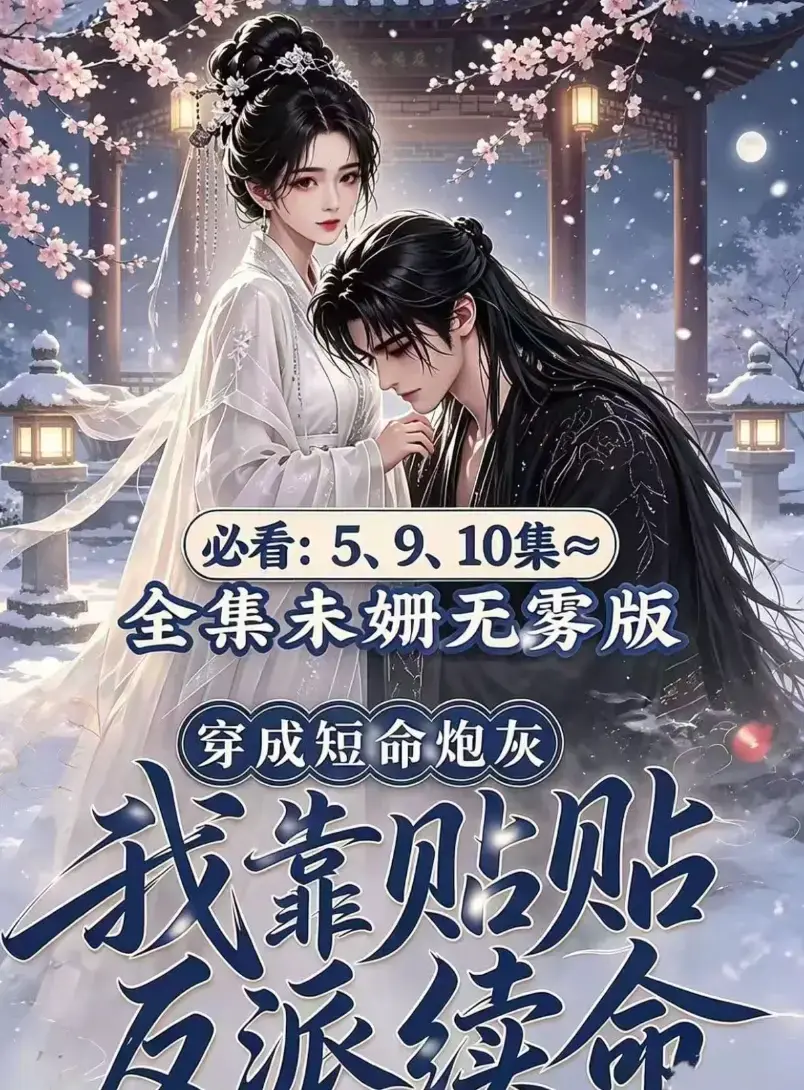 穿书超甜爽剧《穿成短命炮灰我靠贴贴反派续命》未删减高清全集-AI漫剧完整版免费看无广告在线追剧
